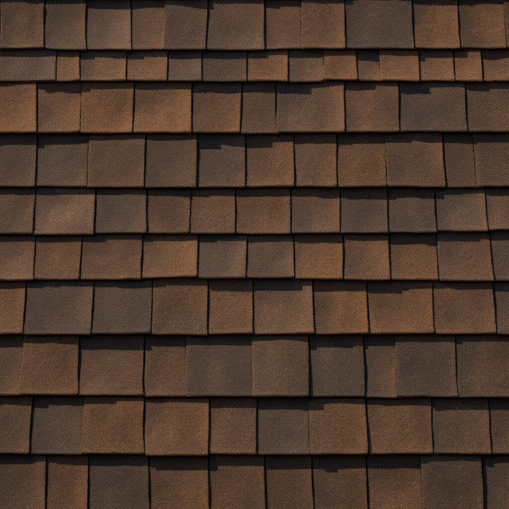 An image showcasing the rustic charm of shake shingles: a close-up shot capturing the intricate grain patterns and earthy hues, conveying the textured depth and natural beauty of these roofing materials