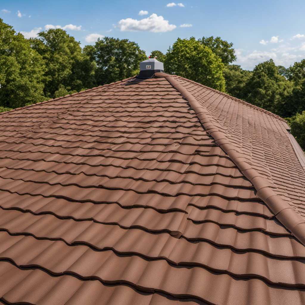 An image showcasing a close-up of a perfectly sealed roof, with the sealant seamlessly covering every nook and cranny, ensuring waterproof protection