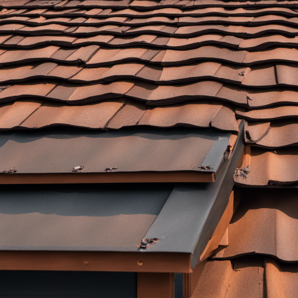 An image showcasing a close-up view of a roof's eaves, flashing, and fascia boards, highlighting their intricate connection and vulnerability to water damage