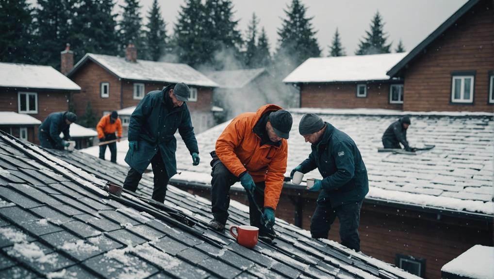 protecting roofs in winter