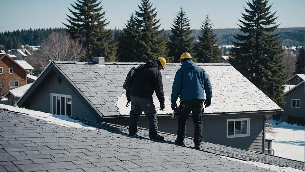 roof replacement in winter